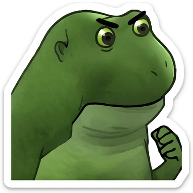 Un gorila con brat sticker