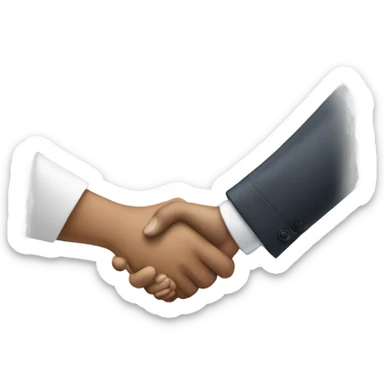 client customer shaking hands sticker