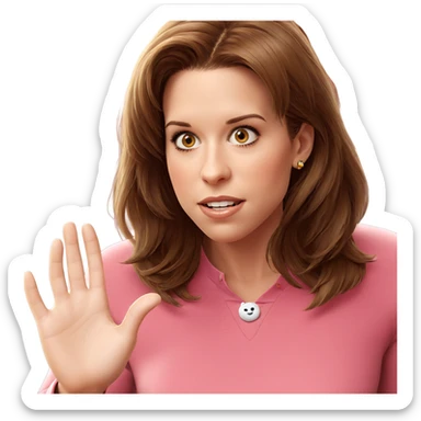 realistic portrait of girl sticker