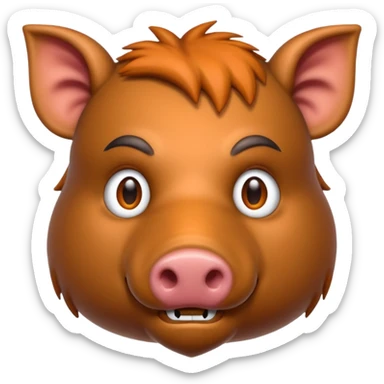  boar as AI developer sticker