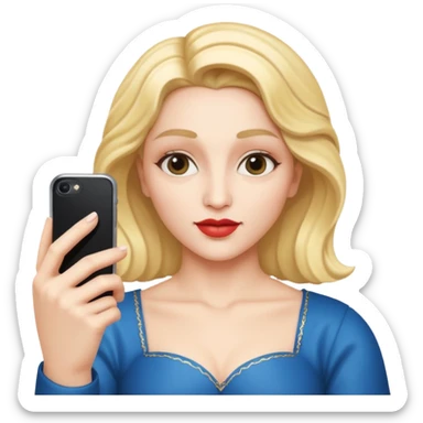emoji della madonna che si scatta un selfie 
 sticker