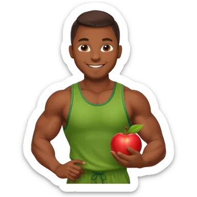 mister energy is a chain store selling healthy food.
create a mascot for this. sticker