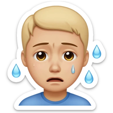 tears through cringe  sticker