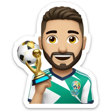 Maluma con la copa del mundo  sticker