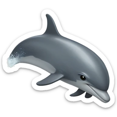 Delfin surft sticker
