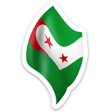 New green syrian flag  sticker