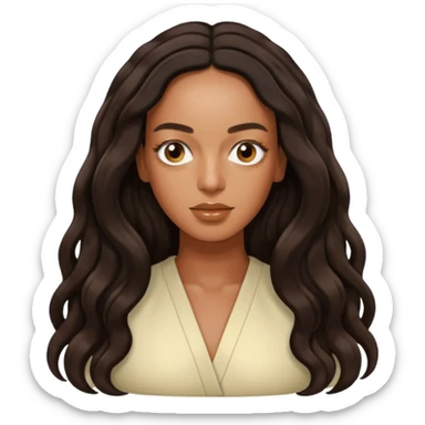 Solange with long hair sticker