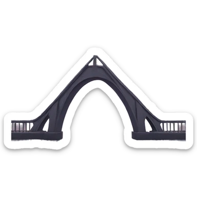 A bridge going into the void sticker