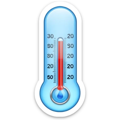 cold ice thermometer only blue color sticker