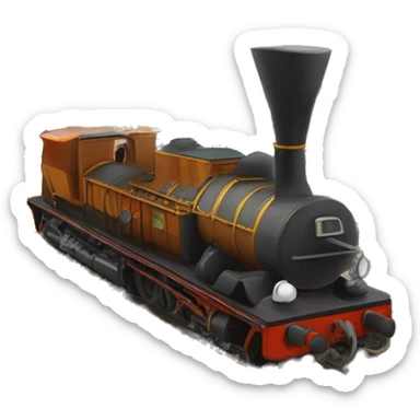 loco burlon sacando la lengua con barbilla en el menton sticker