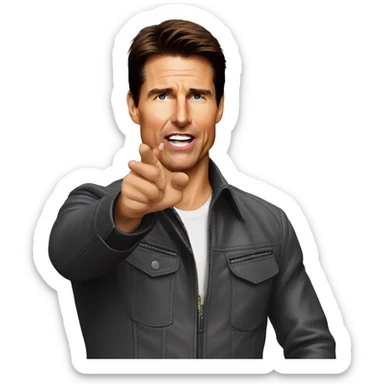 Tom cruise blowing a kiss sticker