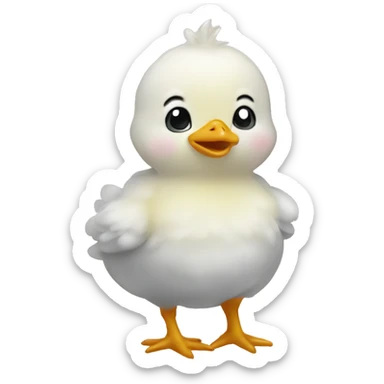 baby chick emoji breathing sticker