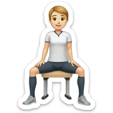 knee physio sticker