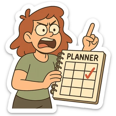 simple planner page sticker