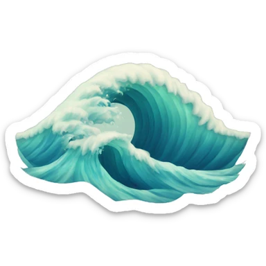 Ocean waves sticker