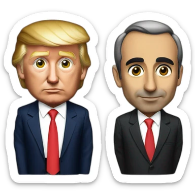 Donald trump et Eric zemmour sticker