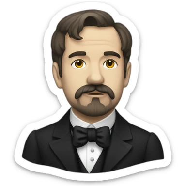 debussy punk style sticker