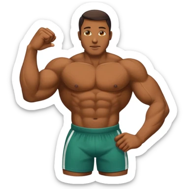 tríceps de um braço sticker