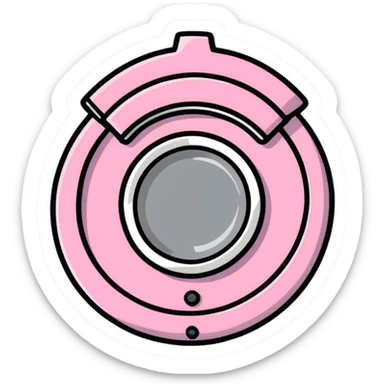 Pink setting gear sticker