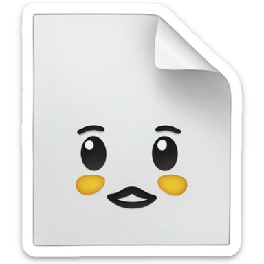 Paper sheet with the tuxedo sticker