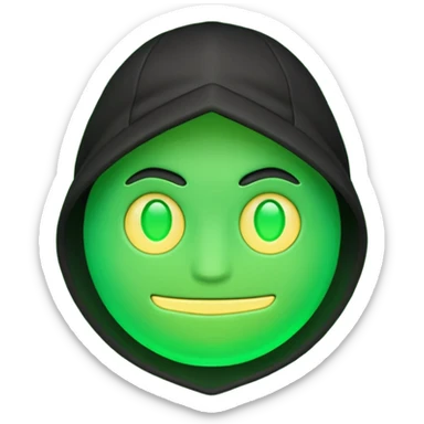 generate a hacker emoji sticker