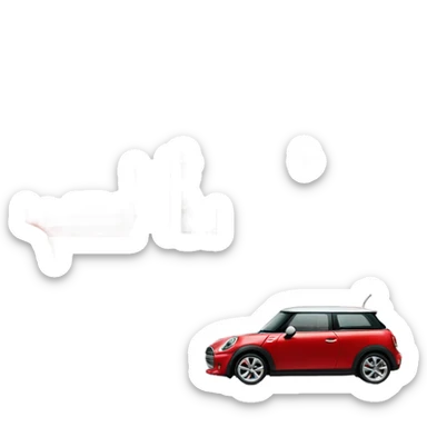 townhouse with a red mini cooper out front sticker