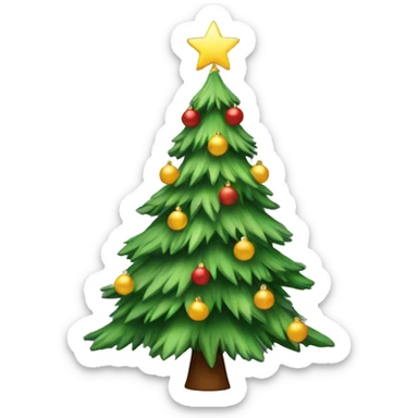 Christmas tree sticker