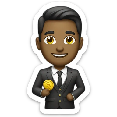 empresario joven y con dinero sticker