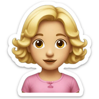 Petit fille avec un grosse tête  sticker