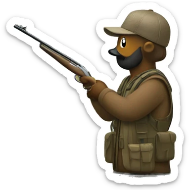 Duck hunting sticker