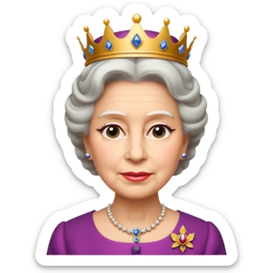 queen elizabeth II sticker