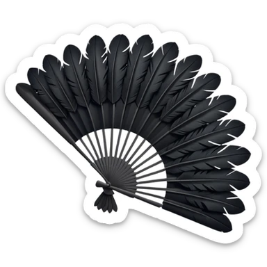 a-dovetail-consisting-of-black-feathers-that-spread-out-in-a-fan-shape.-without-the-dove. sticker
