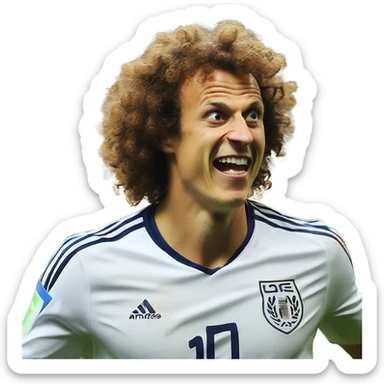 David Luis brasil 2014 goal sticker