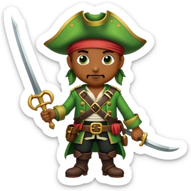 Pirata green sticker