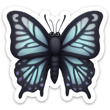 Goth butterfly  sticker