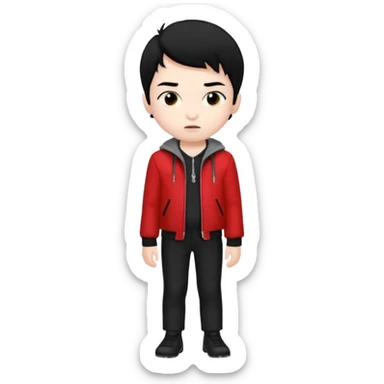 Boyfriend from fnf sticker