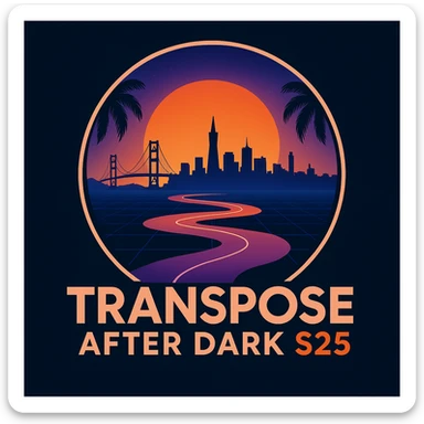 Make the city skyline of San Francisco sticker