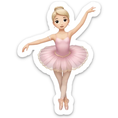 Make ballerina emojis full body in different dance positions  sticker