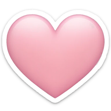 Light pink heart sticker