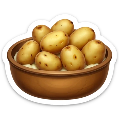 Cooked potatoes  sticker