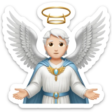 Aesthetic biblical archangel  sticker