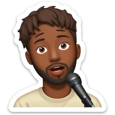 Brent faiyaz singing  sticker