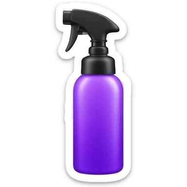 Purple spray bottle sticker