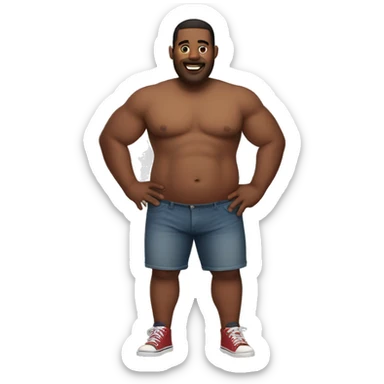 Guy with thick thighs sticker