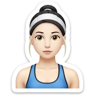  Lobo blanco Fitness  sticker