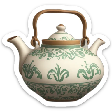 Arabic tea pot sticker