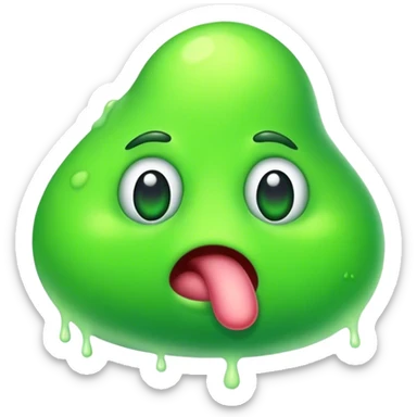 A stinky blob with a nose sticker