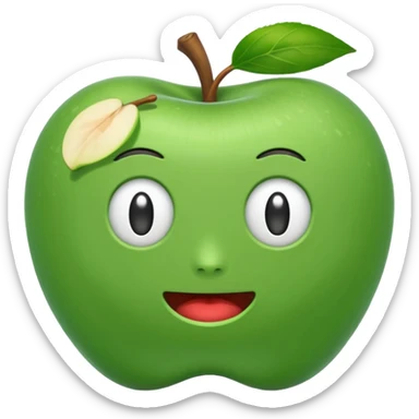 Hauru from Howl's Moving Castle as a simplified apple style emoji sticker