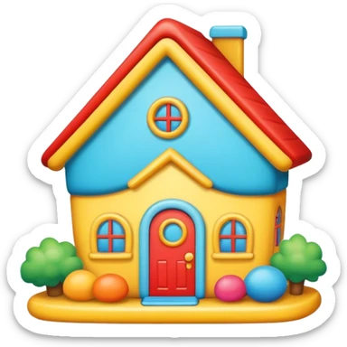 Custom squish, mellow in a toy house sticker