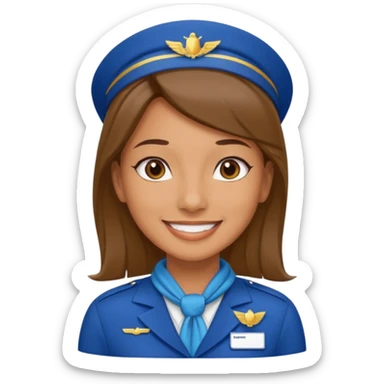 flight attendant sticker